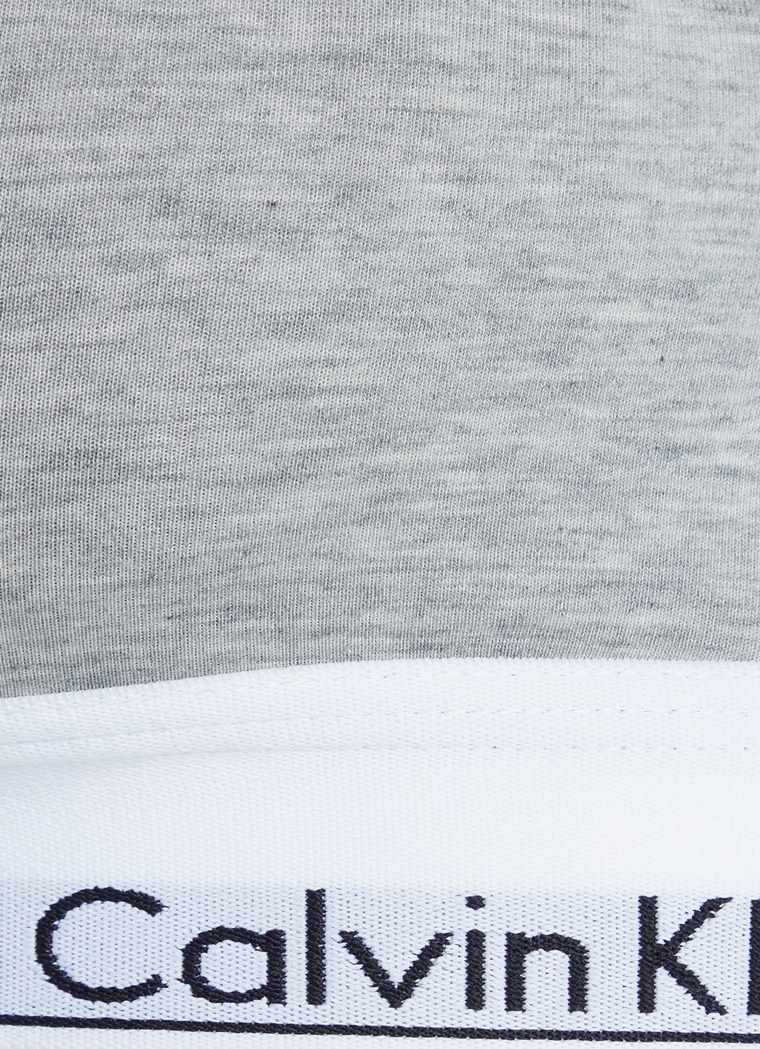 Calvin Klein Modern bralette met uitneembare vulling en logoband - detail 4 grey heather / grijs