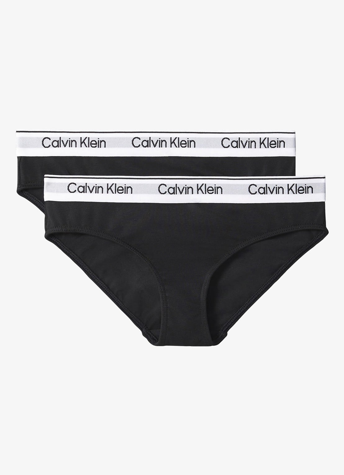 Calvin Klein Modern hipster in 2-pack - voorkant 2 zwart