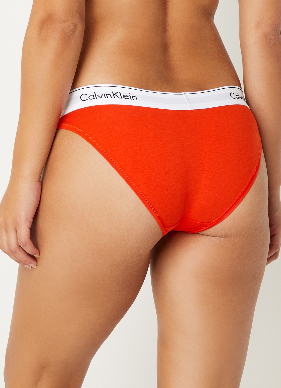 Calvin Klein Modern hipster met logoband - achterkant spicy orange  / oranje
