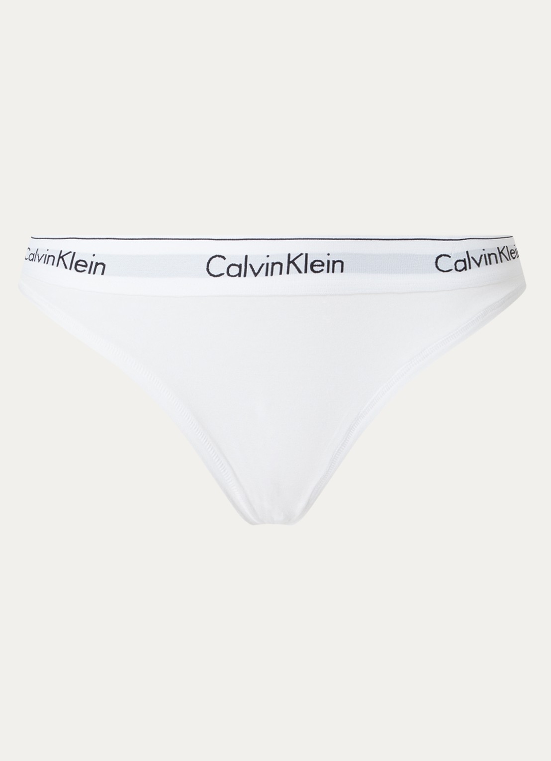 Calvin Klein Modern hipster met logoband - voorkant white / wit