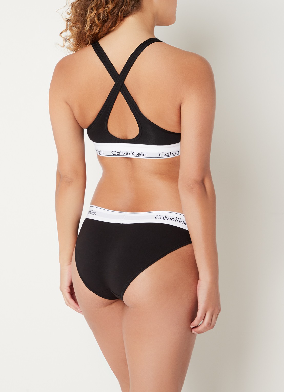 Calvin Klein Modern hipster met logoband - achterkant 10 black / zwart
