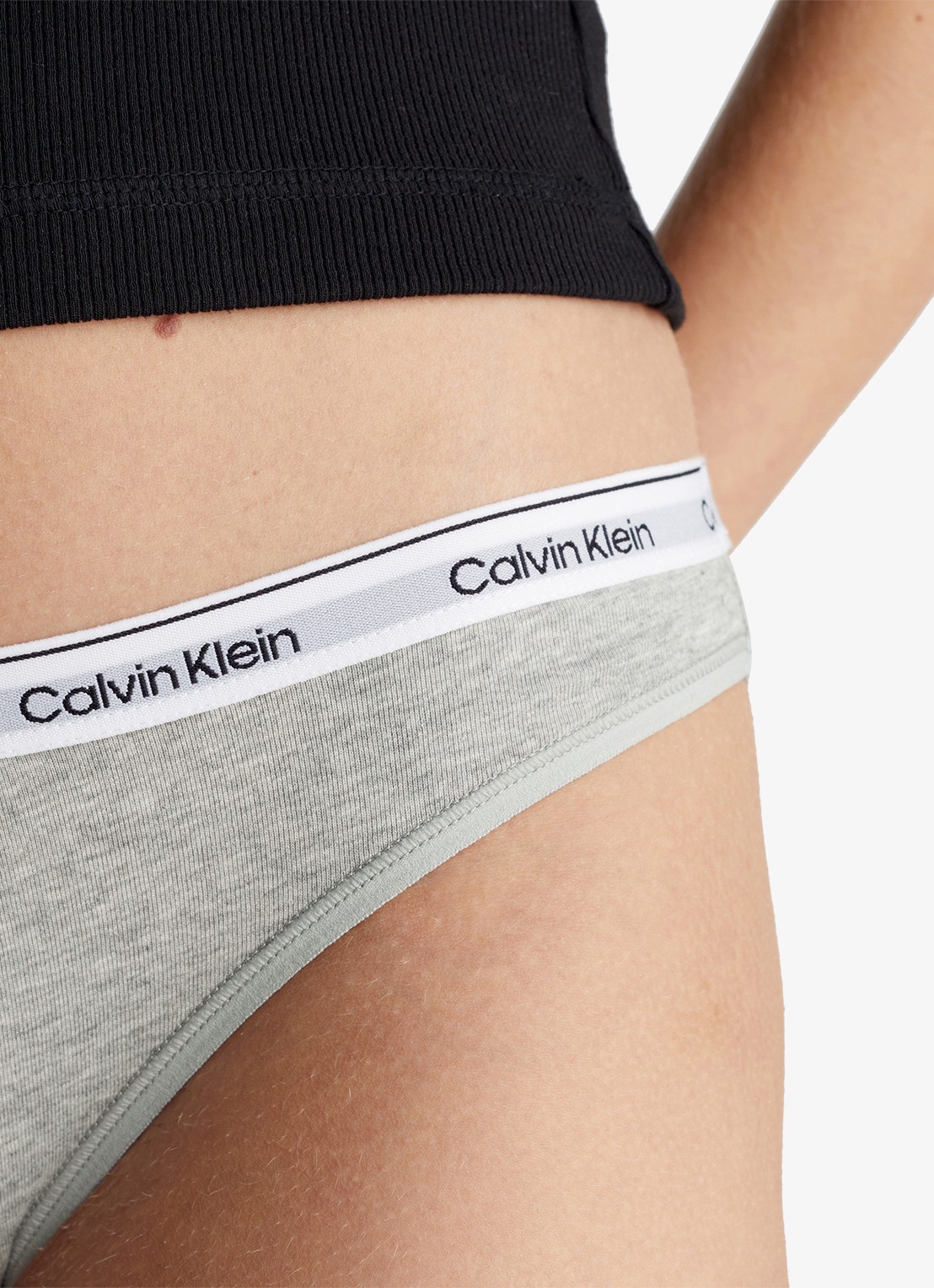 Calvin Klein Modern hipster met logoband - detail 7 grey heather / grijs