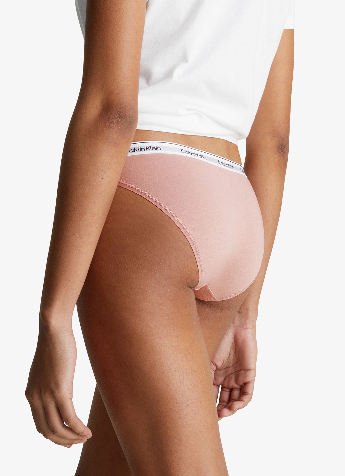 Calvin Klein Modern hipster met logoband - achterkant 9 subdued / beige