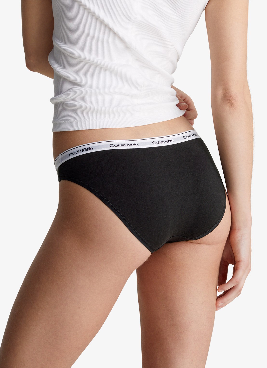 Calvin Klein Modern hipster met logoband - achterkant black / zwart