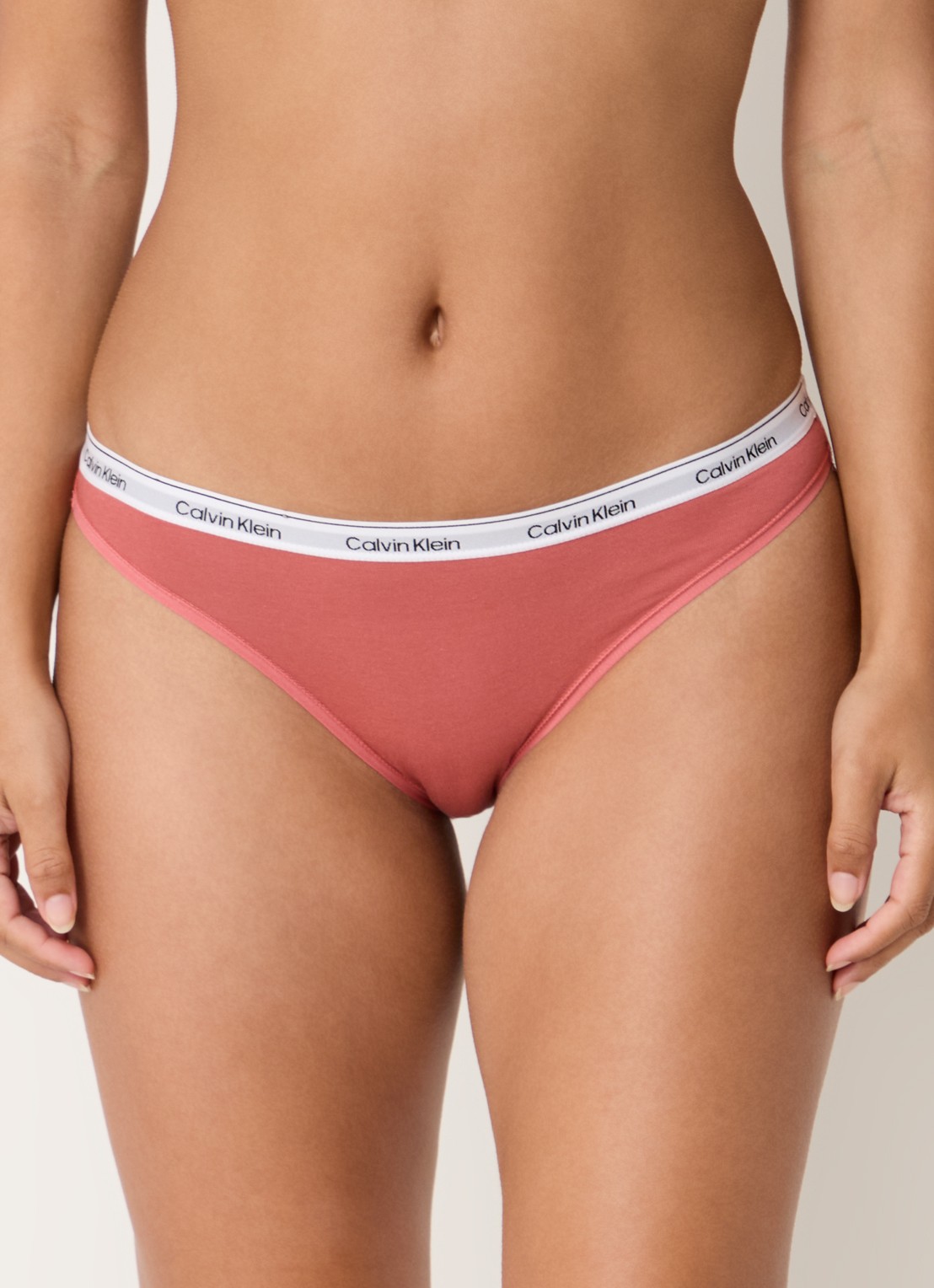 Calvin Klein Modern hipster met logoband - detail 5 dusty cedar / oranje