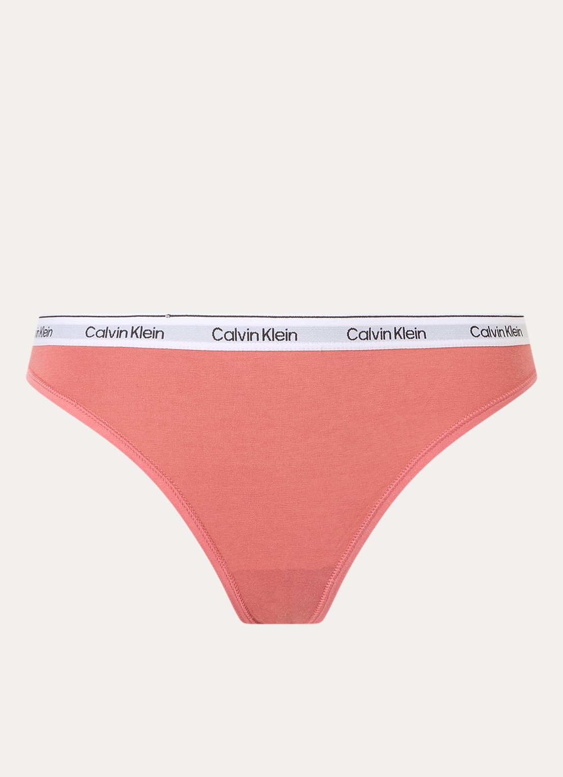 Calvin Klein Modern hipster met logoband - voorkant 2 dusty cedar / oranje