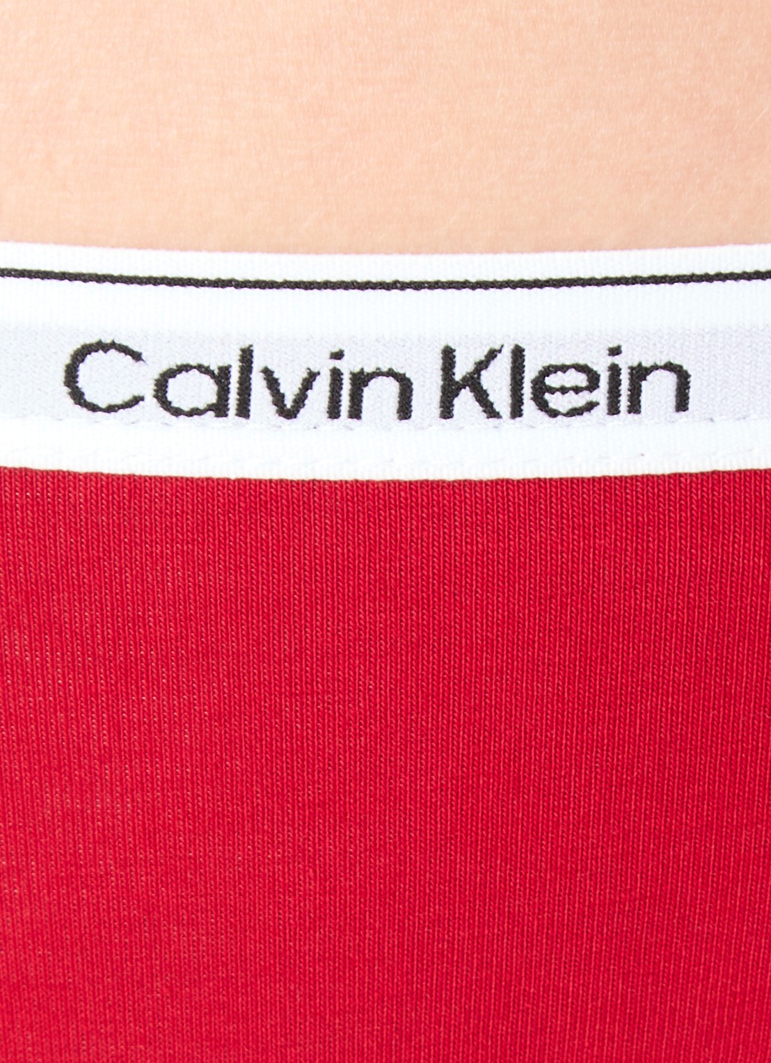 Calvin Klein Modern hipster met logoband - detail 5 juneberry / rood