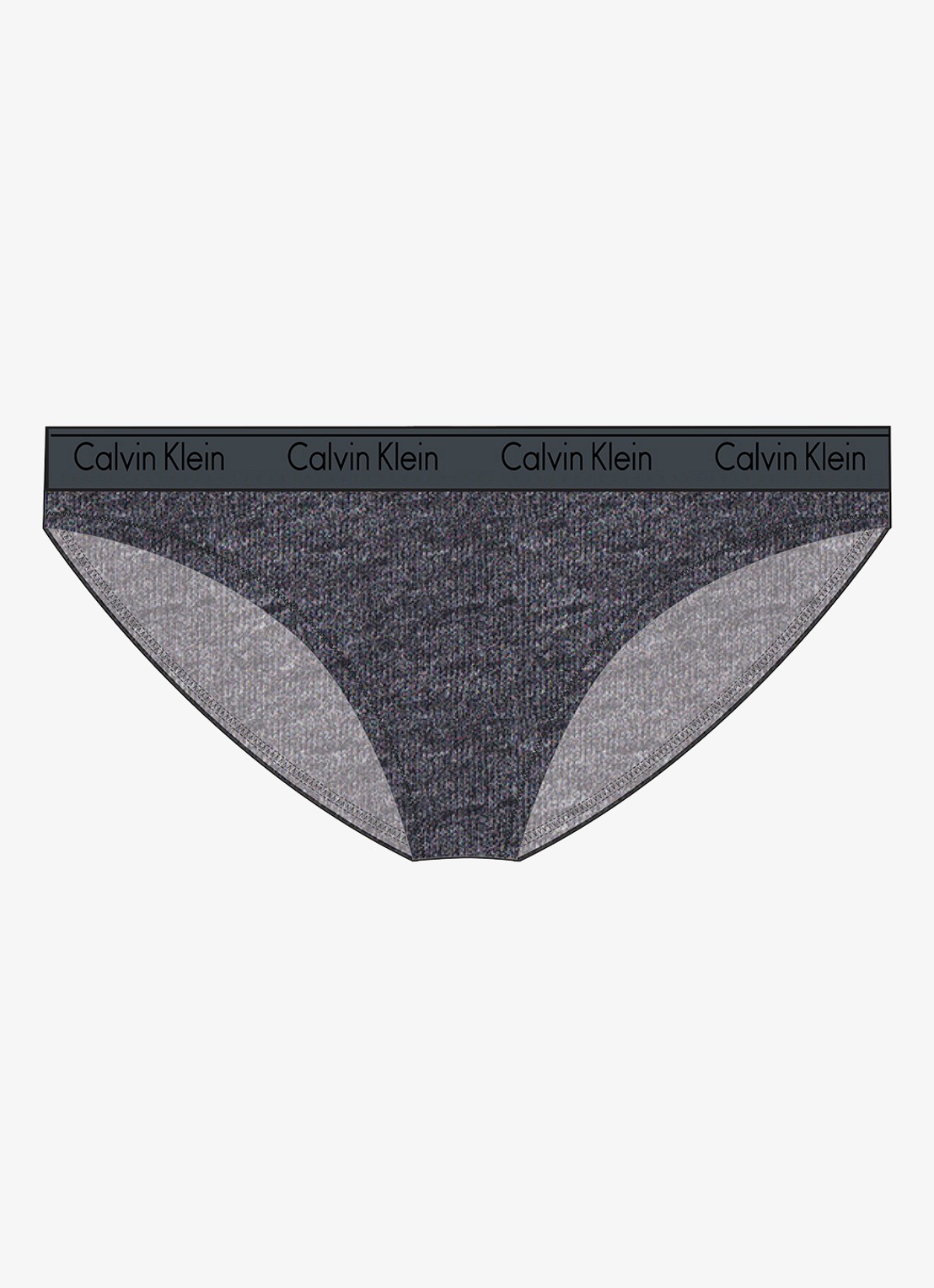 Calvin Klein Modern hipster met logoband - voorkant 7 charcoal grey heather/ashford grey / grijs