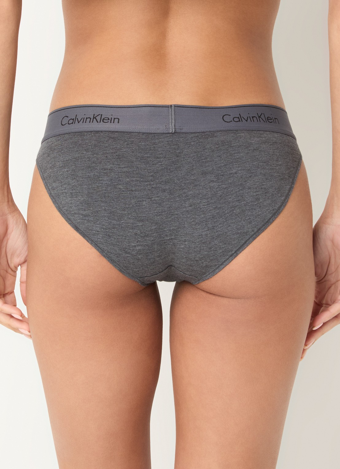 Calvin Klein Modern hipster met logoband - achterkant 2 charcoal grey heather/ashford grey / grijs