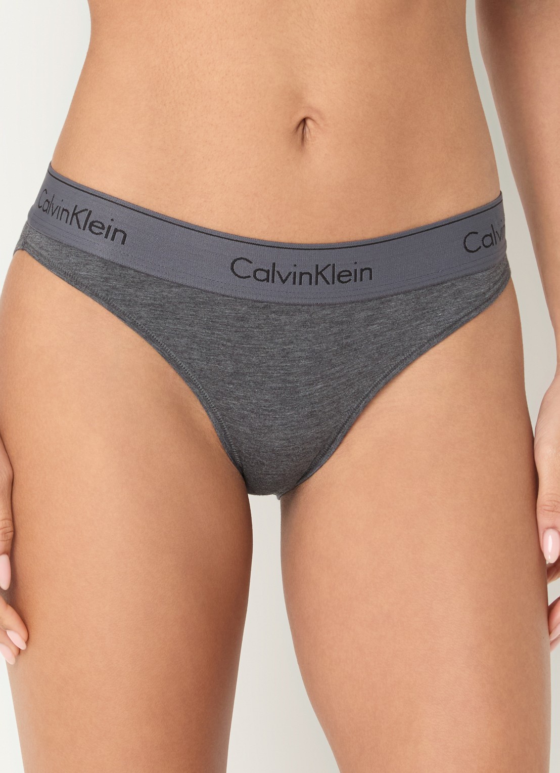 Calvin Klein Modern hipster met logoband - detail 5 charcoal grey heather/ashford grey / grijs