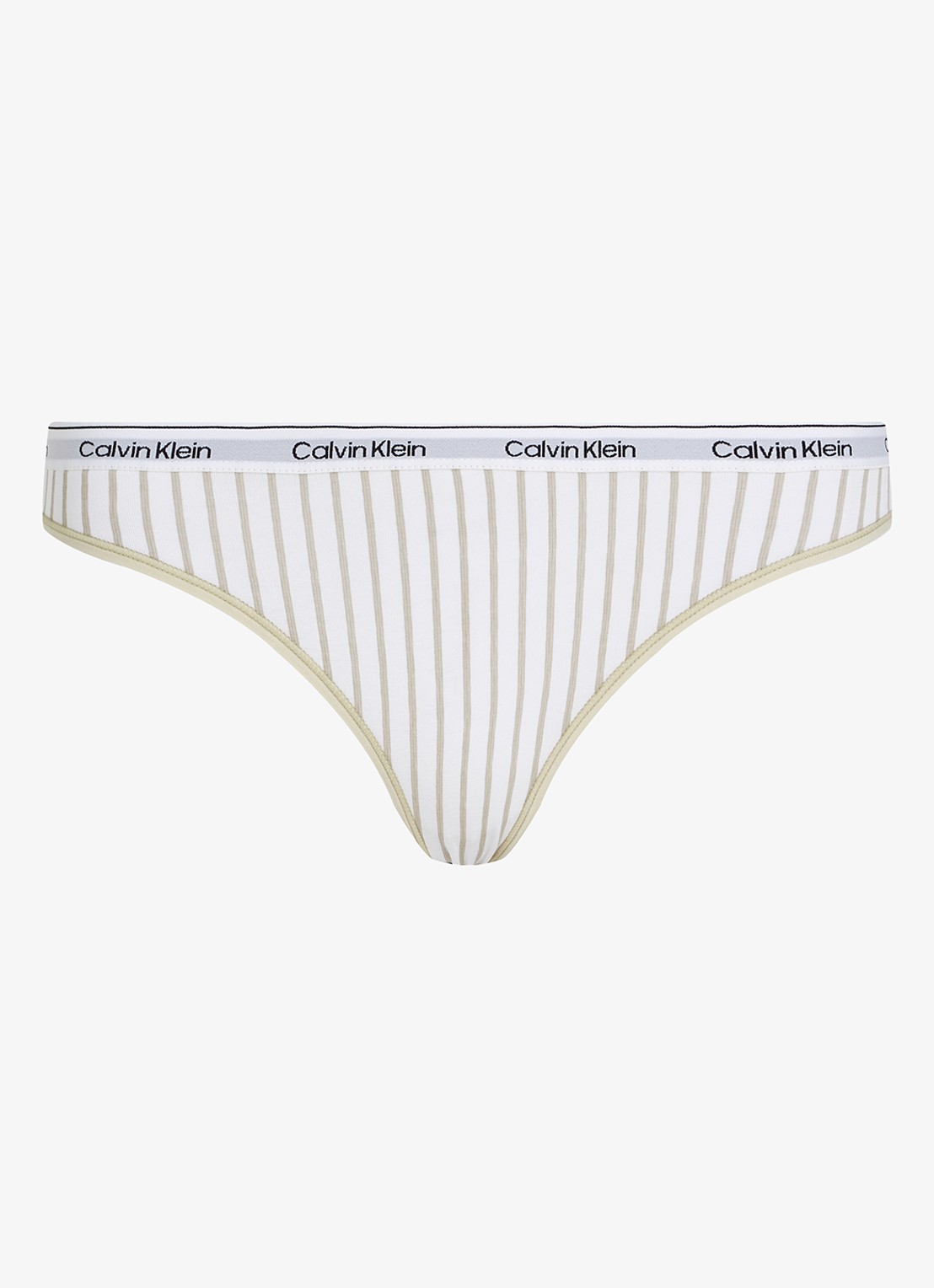 Calvin Klein Modern hipster met logoband - voorkant steady stripe/pelican / wit