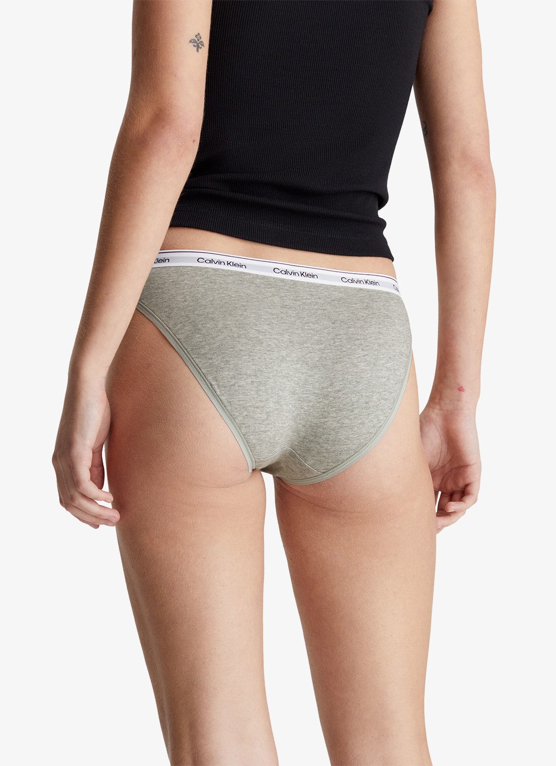 Calvin Klein Modern hipster met logoband - achterkant 2 grey heather / grijs