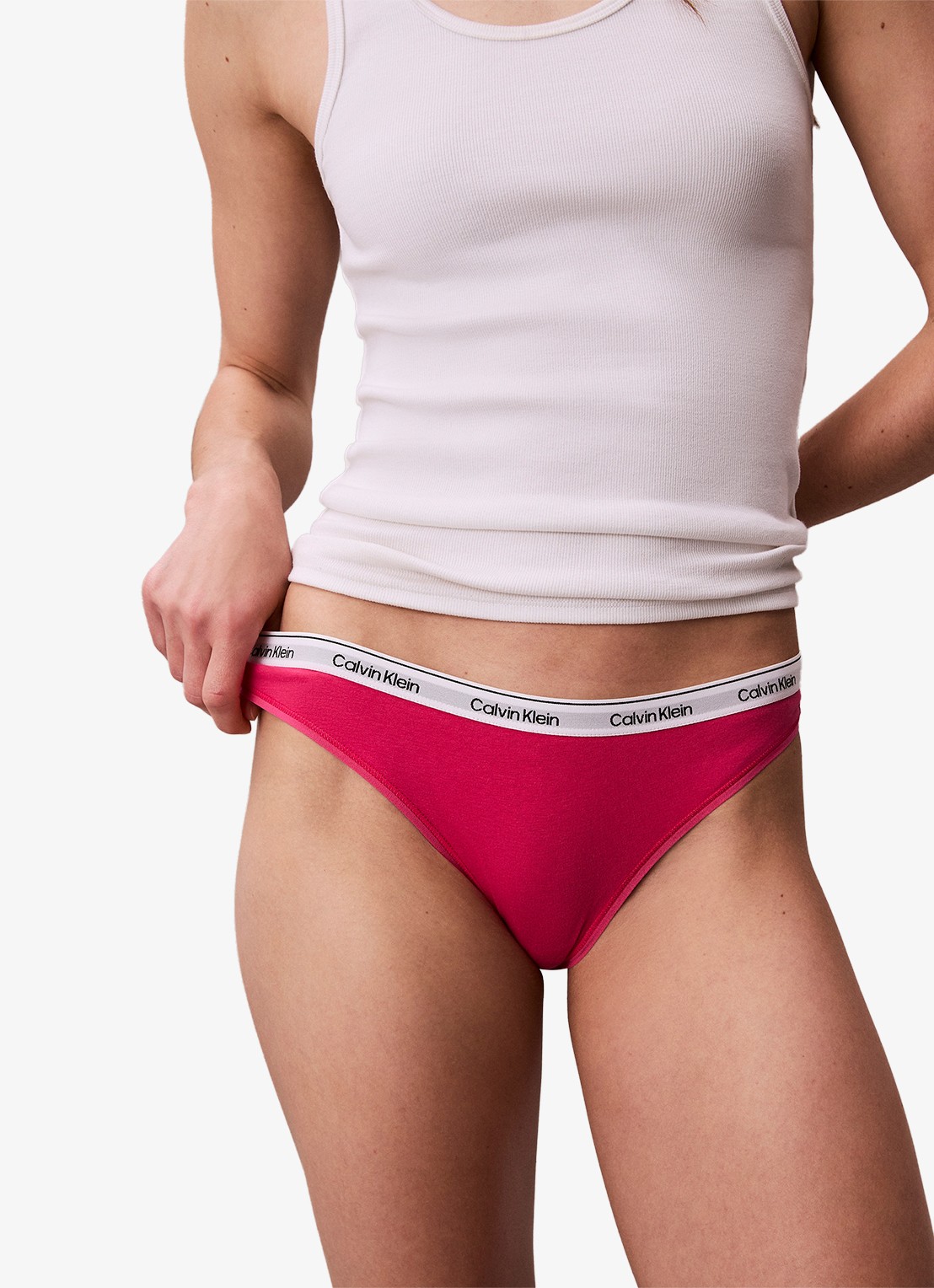 Calvin Klein Modern hipster met logoband - detail 2 vibrant pink-245 / roze