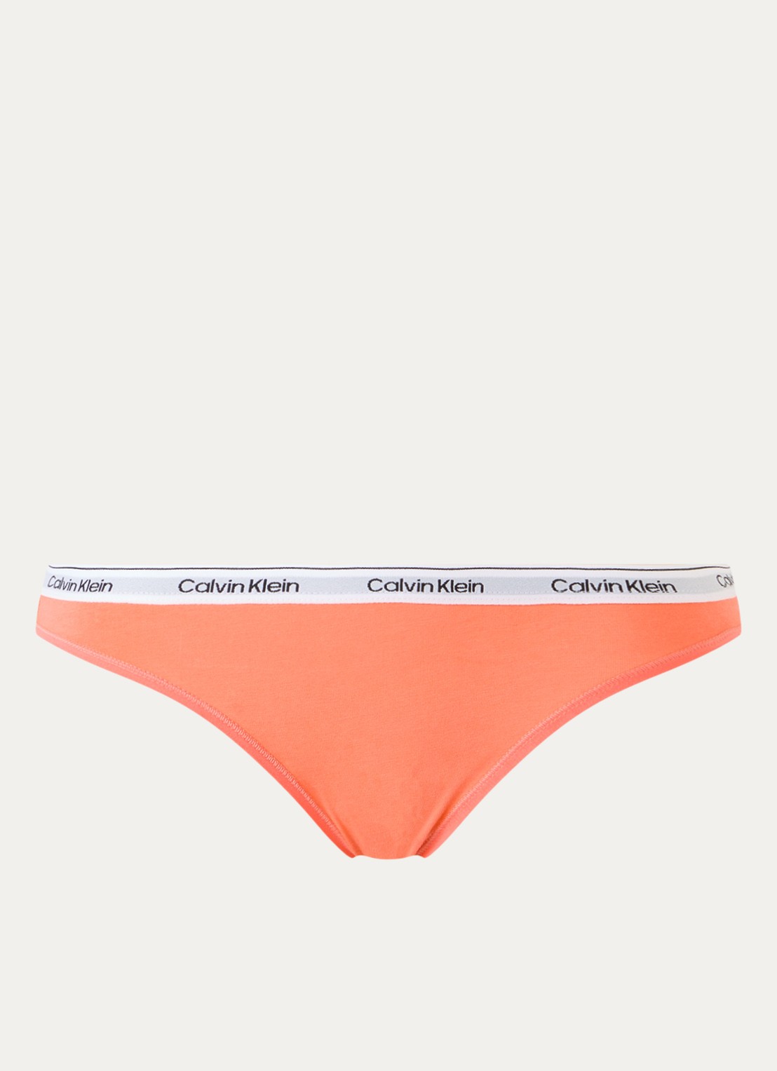 Calvin Klein Modern hipster met logoband - voorkant 4 coral pop-yts / oranje