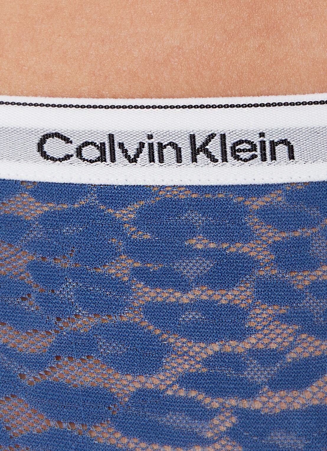 Calvin Klein Modern Logo slip van kant in 3-pack - detail 2 blauw