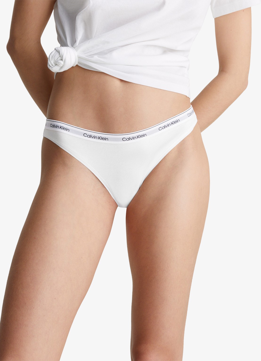 Calvin Klein Modern string met logoband - detail 5 white  / wit