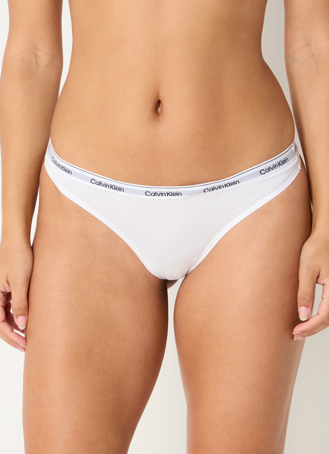 Calvin Klein Modern string met logoband - detail 7 white  / wit