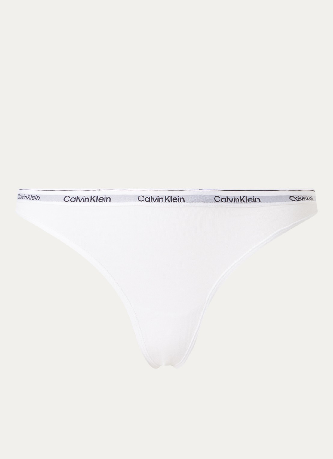 Calvin Klein Modern string met logoband - voorkant 4 white  / wit
