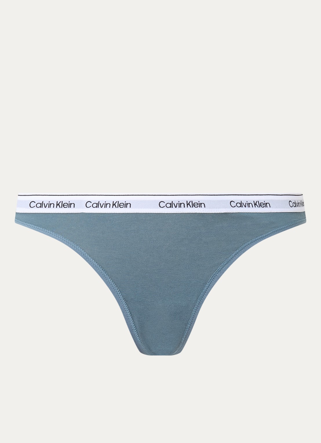 Calvin Klein Modern string met logoband - voorkant blue performance / blauw