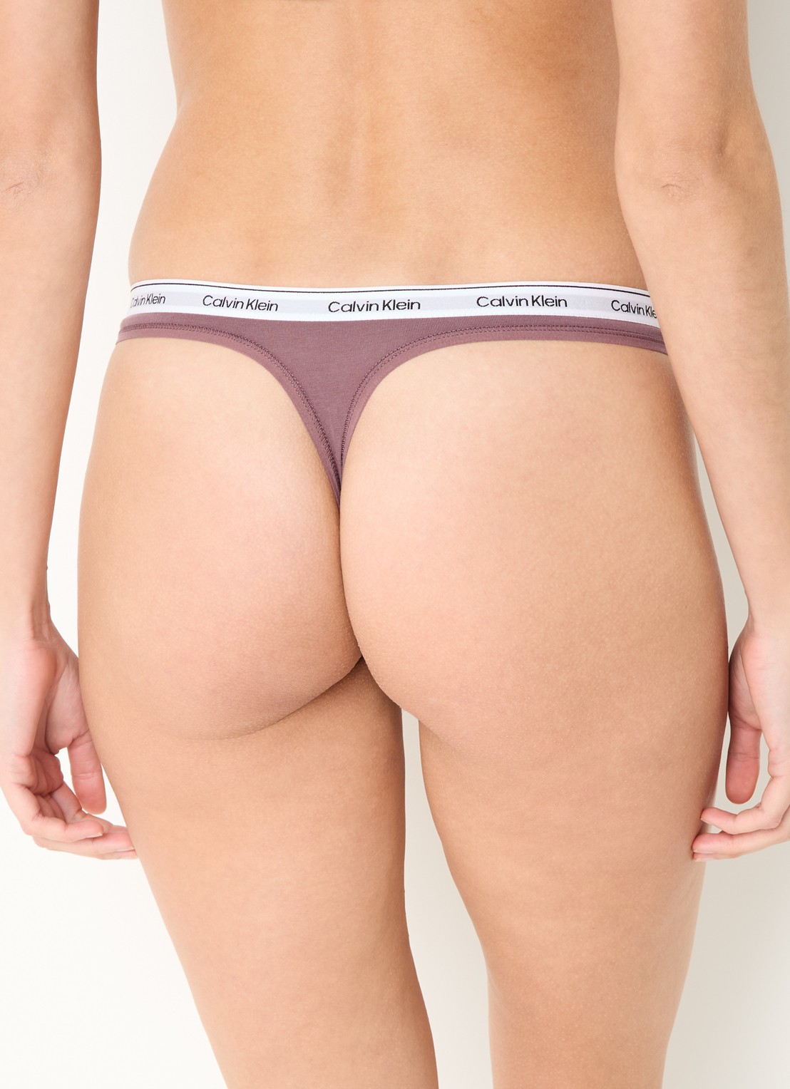 Calvin Klein Modern string met logoband - achterkant 2 keepsake rose / roze