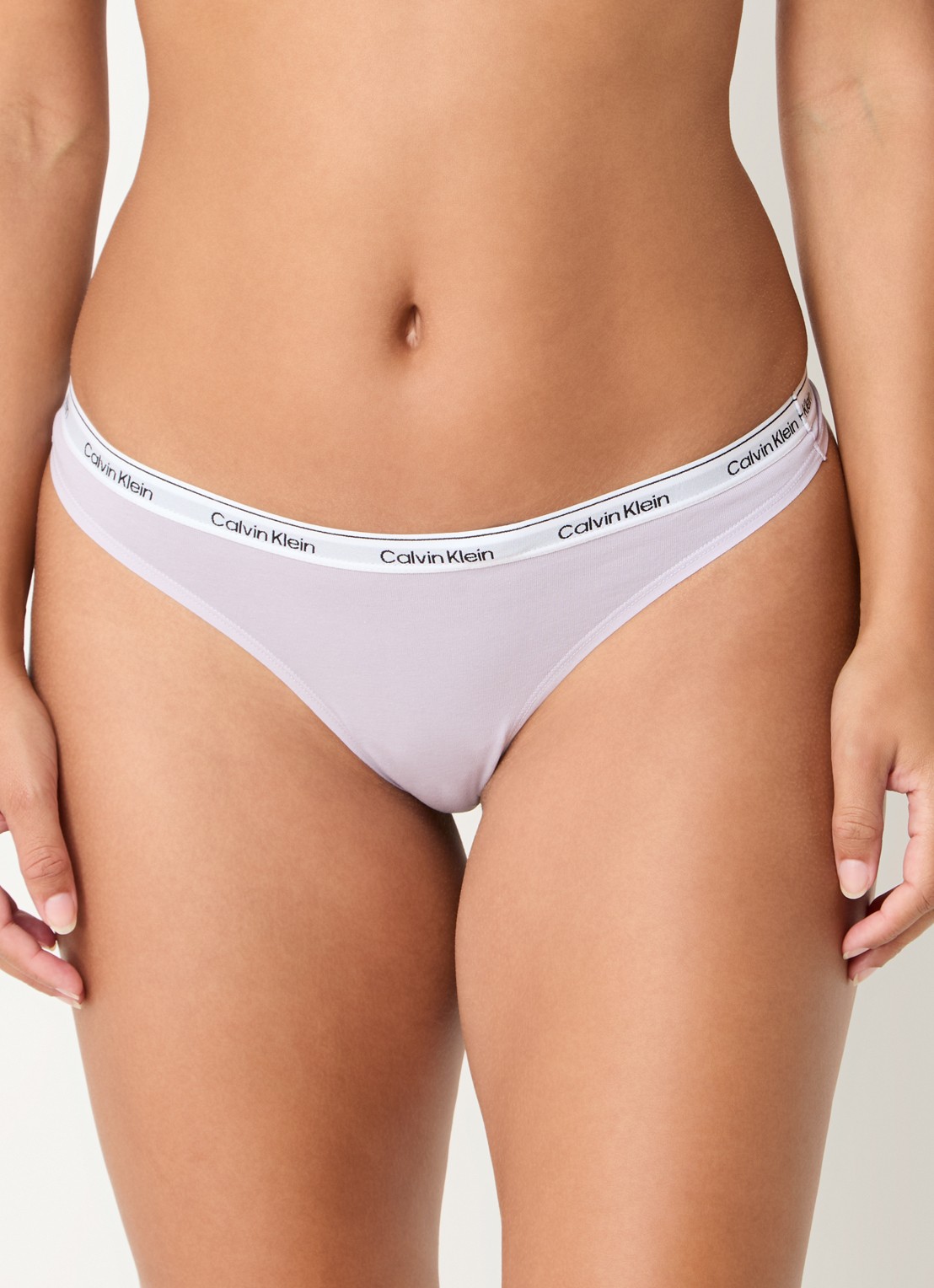 Calvin Klein Modern string met logoband - detail lilac sugar / paars