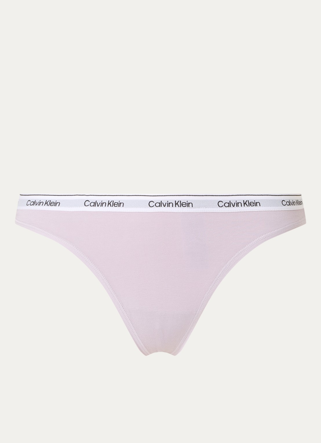 Calvin Klein Modern string met logoband - voorkant 4 lilac sugar / paars
