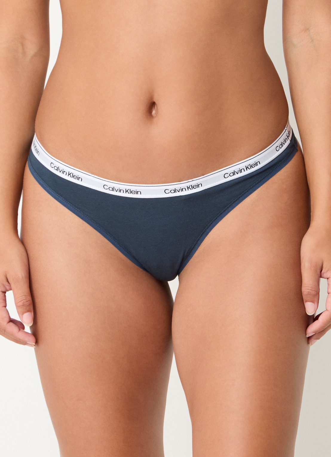Calvin Klein Modern string met logoband - detail 2 ink  / blauw