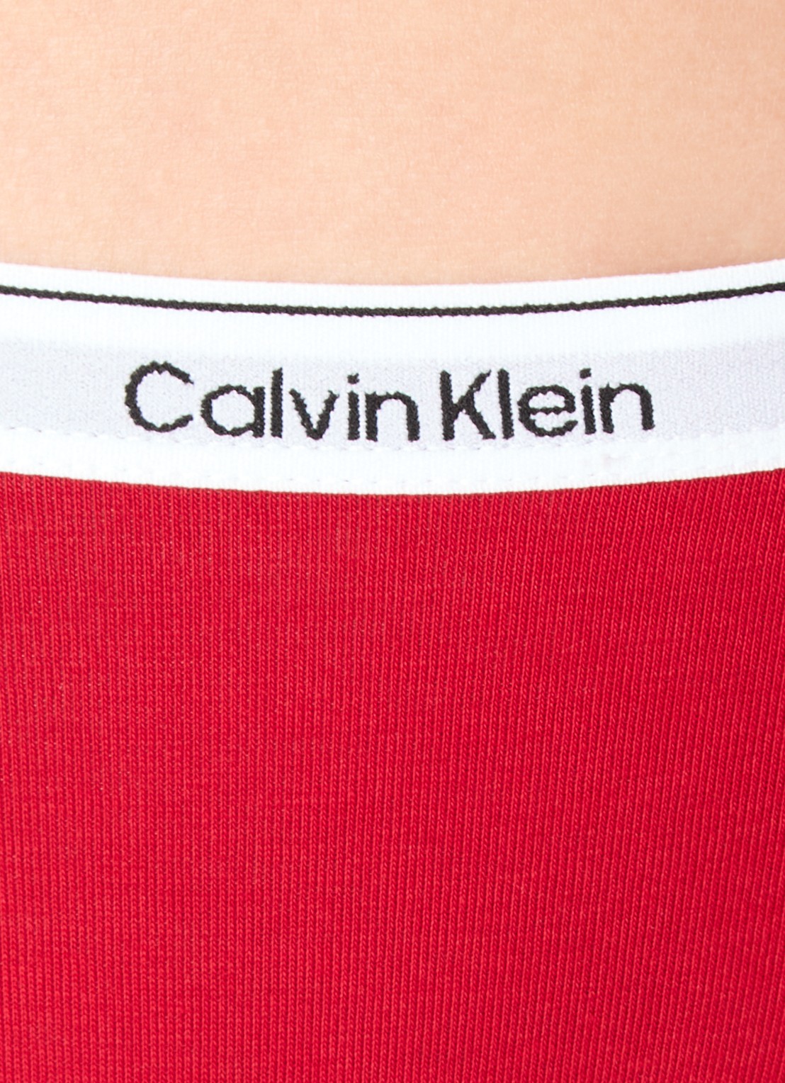 Calvin Klein Modern string met logoband - detail 7 juneberry  / rood