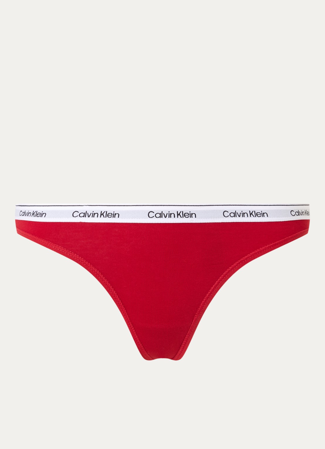 Calvin Klein Modern string met logoband - voorkant 2 juneberry  / rood