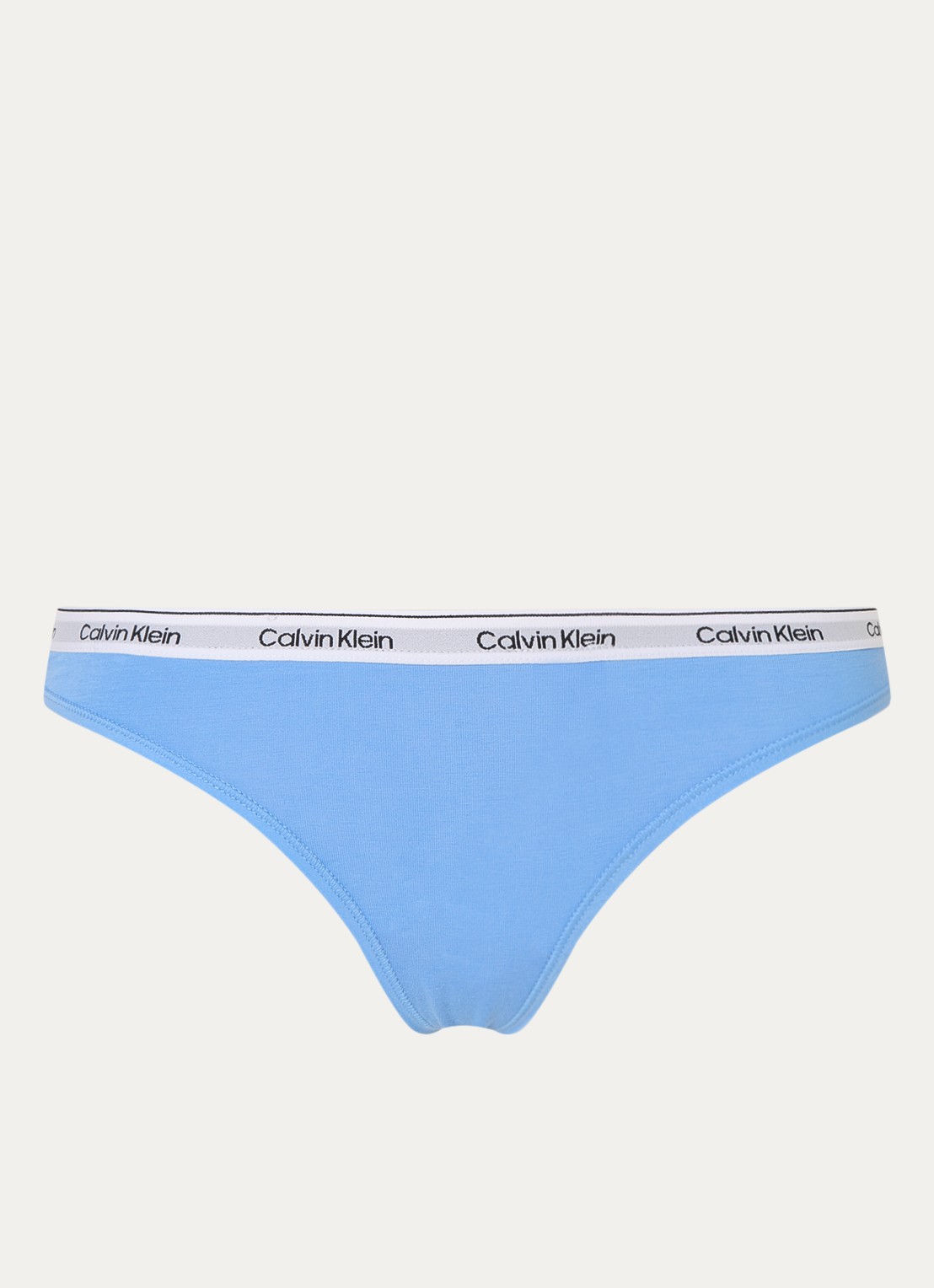 Calvin Klein Modern string met logoband - voorkant blue bay / blauw
