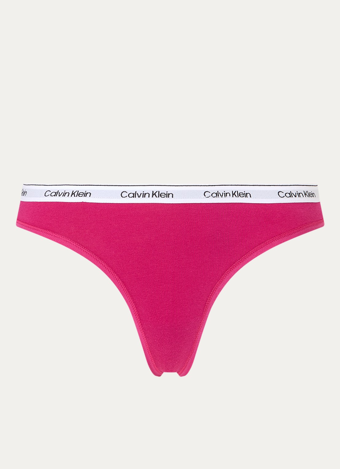 Calvin Klein Modern string met logoband - voorkant jewel / roze