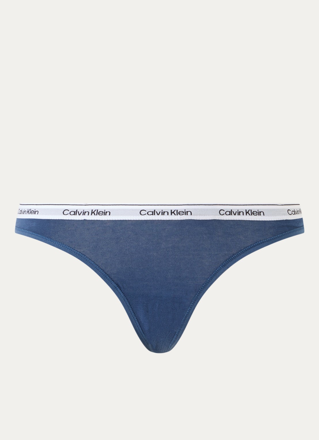Calvin Klein Modern string met logoband - voorkant dark denim-cec / blauw