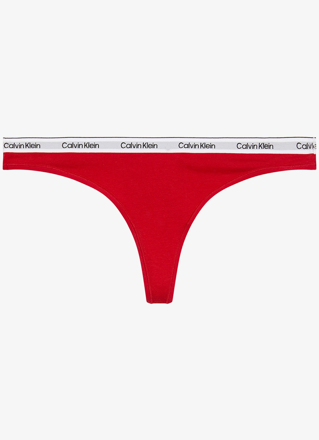 Calvin Klein Modern string met logoband - voorkant adrenaline rush-vmt / rood
