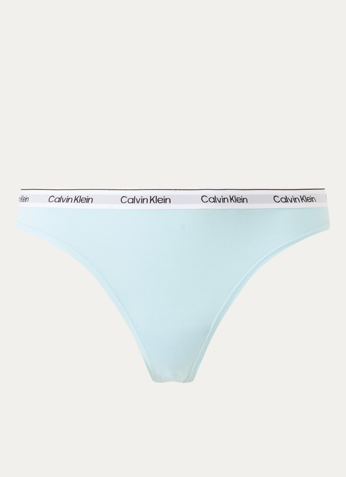 Calvin Klein Modern string met logoband - voorkant antarctic blue-8pk / blauw