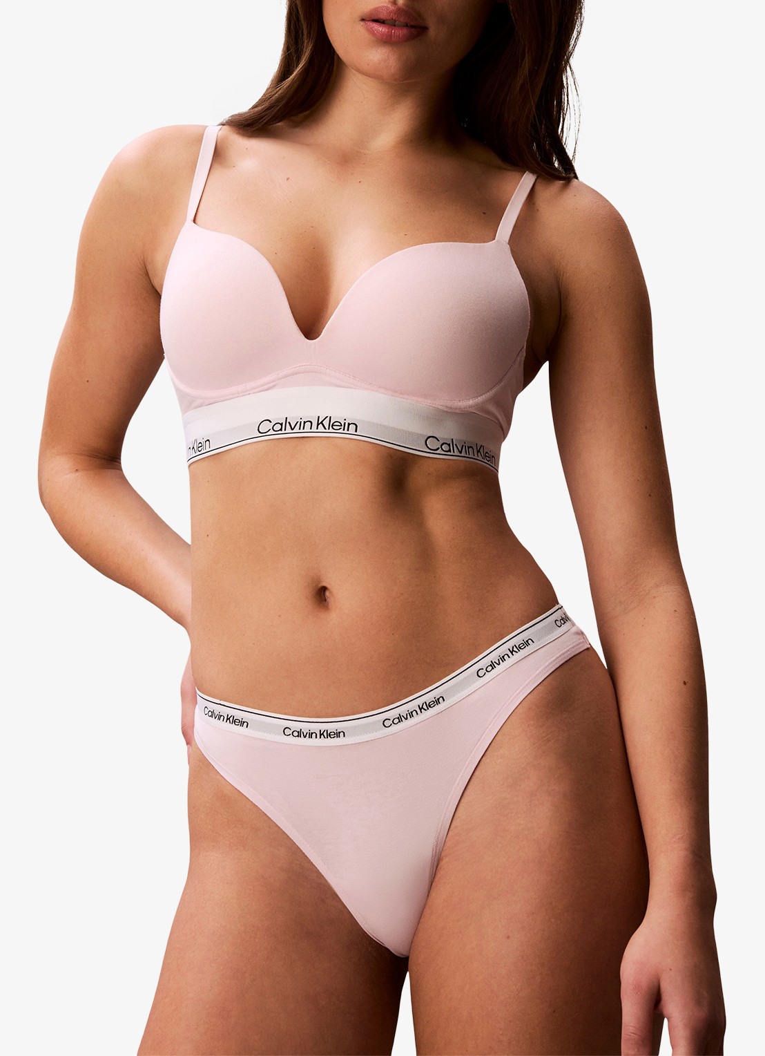 Calvin Klein Modern string met logoband - detail 5 cradle pink-8z6 / roze