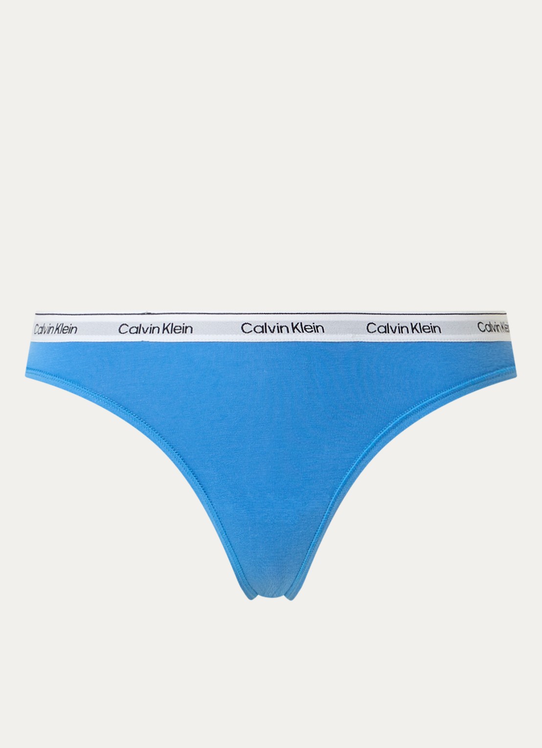 Calvin Klein Modern string met logoband - voorkant poseidon blue / blauw