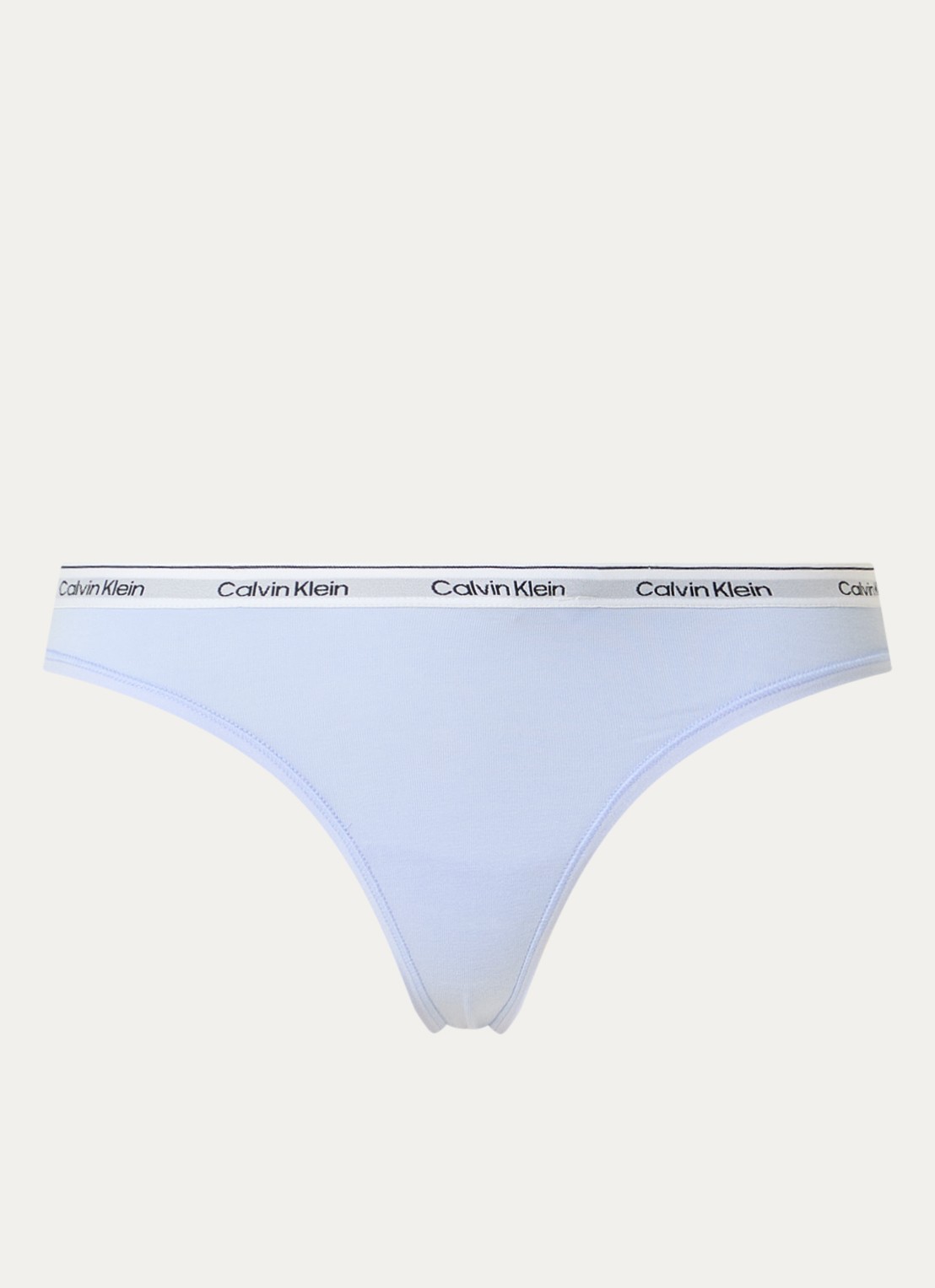 Calvin Klein Modern string met logoband - voorkant amethyst cream / lavendel