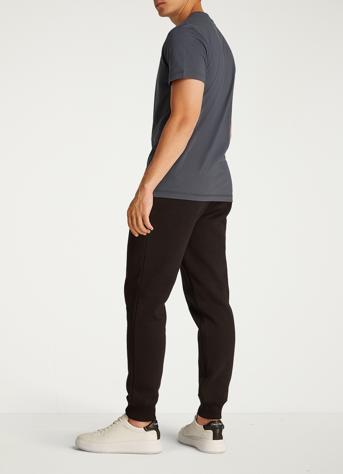 Calvin Klein MONOLOGO COTTON T-SHIRT - achterkant 5 donkerblauw