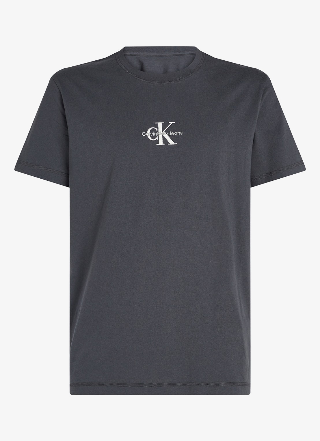 Calvin Klein MONOLOGO COTTON T-SHIRT - voorkant 3 donkerblauw