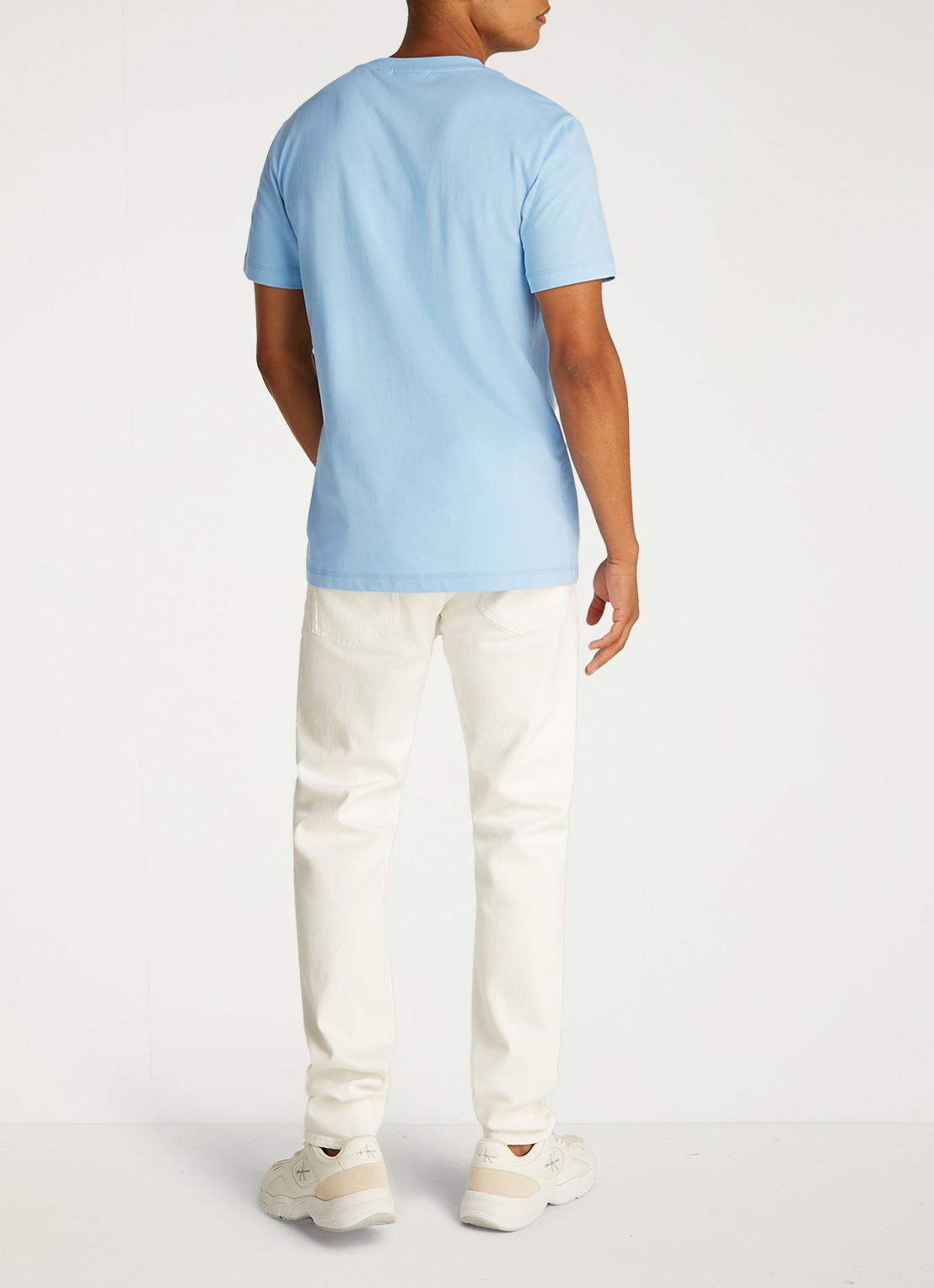 Calvin Klein MONOLOGO COTTON T-SHIRT - achterkant 5 blauw