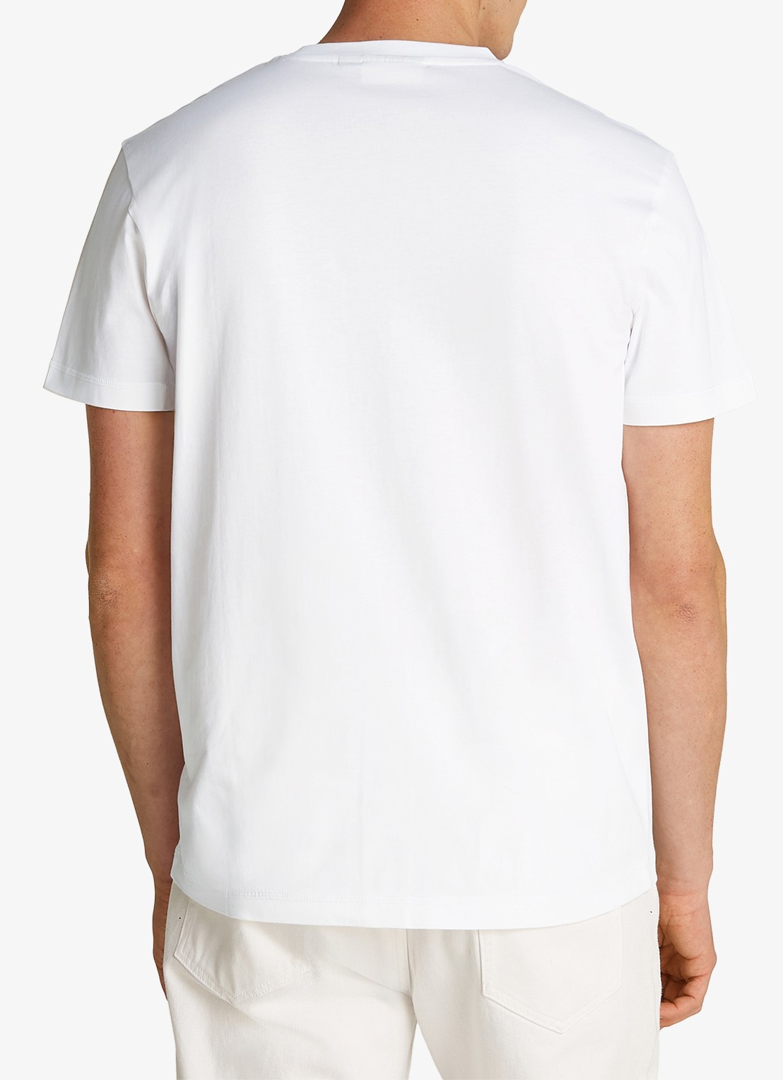 Calvin Klein MONOLOGO COTTON T-SHIRT - achterkant 5 wit
