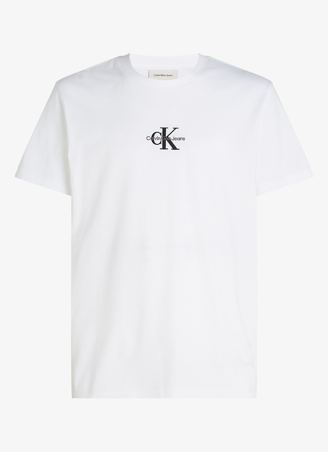Calvin Klein MONOLOGO COTTON T-SHIRT - voorkant 3 wit