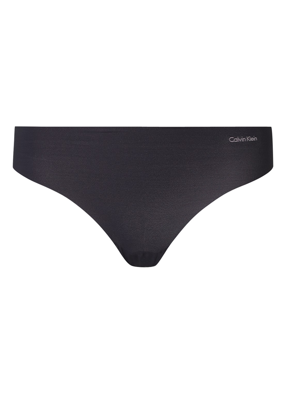 Calvin Klein Naadloze string - voorkant zwart