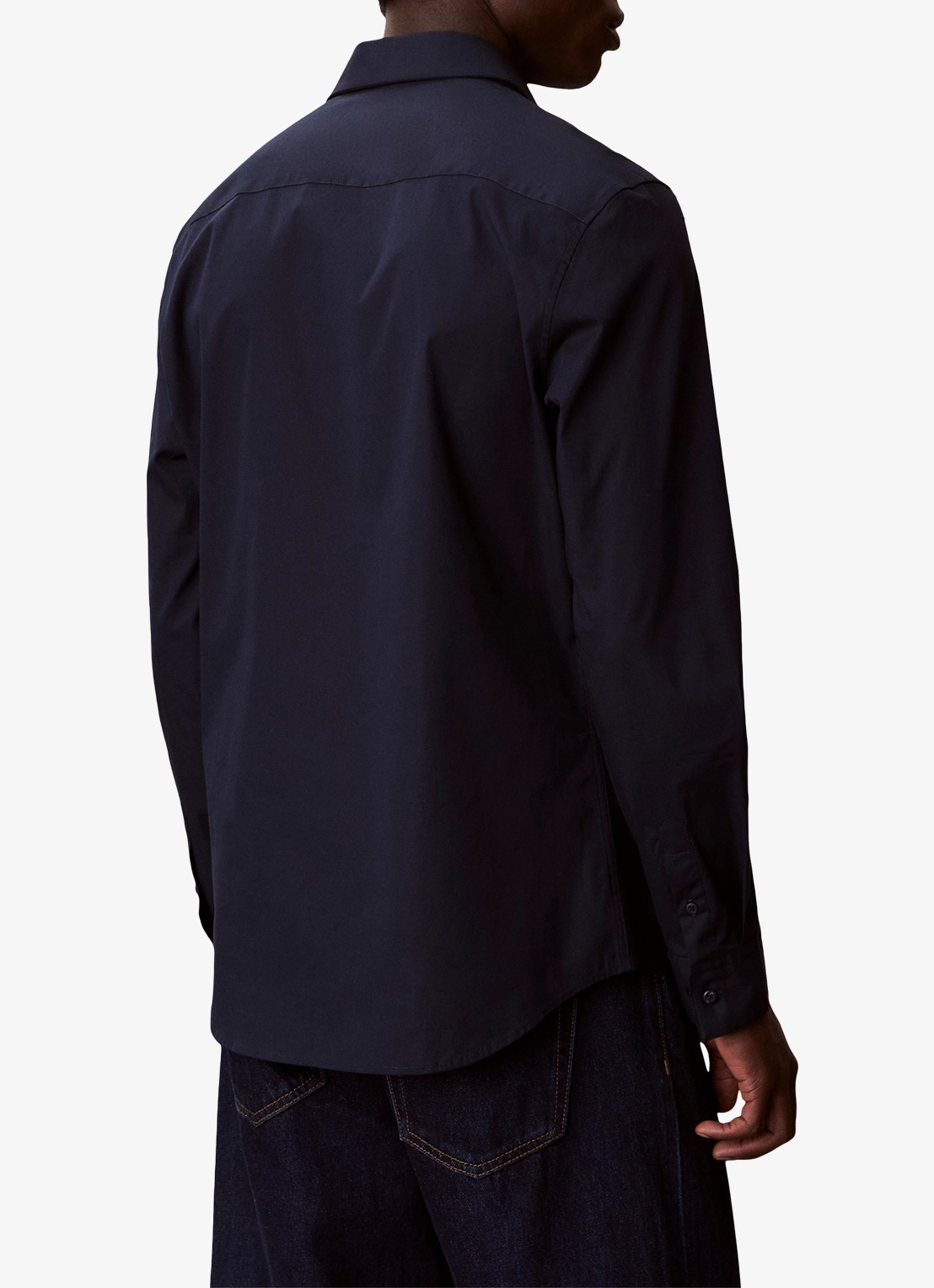 Calvin Klein Overhemd met logoborduring - achterkant 4 dark sapphire-cef