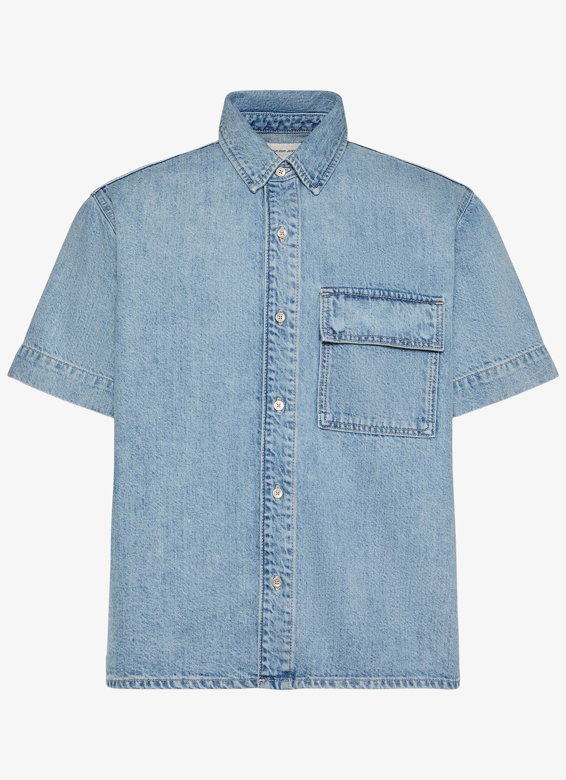 Calvin Klein Overhemd van denim - voorkant jeans