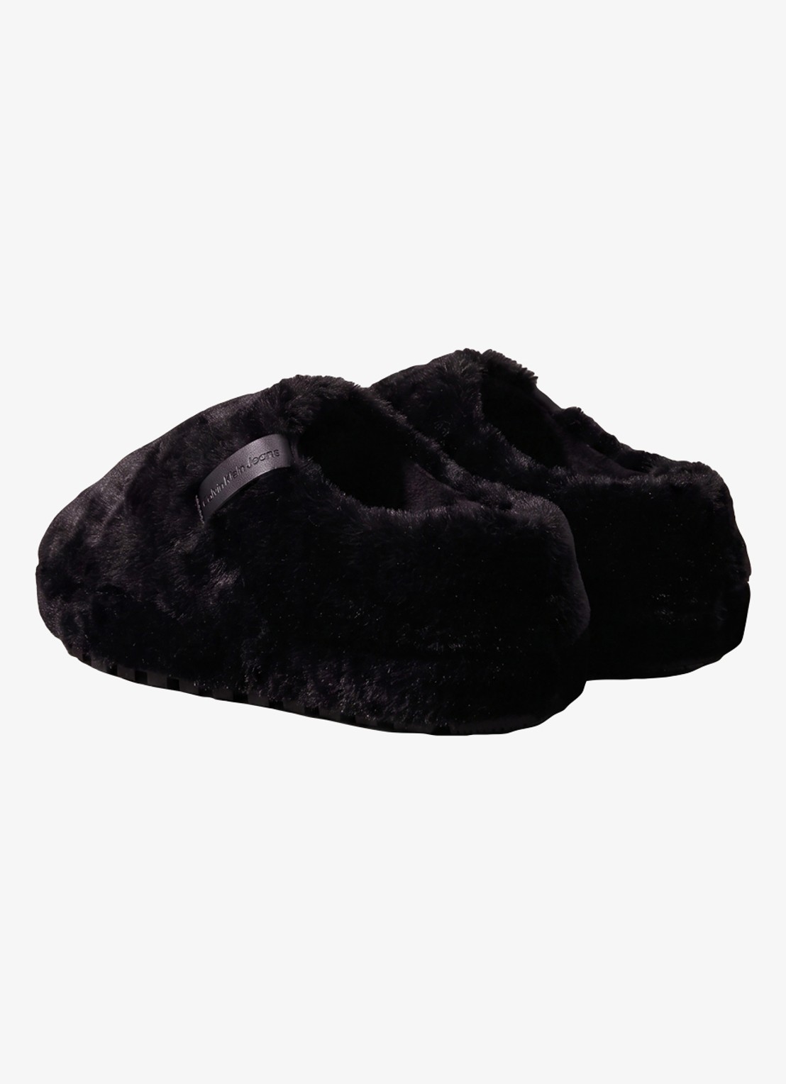 Calvin Klein Pantoffel met logo - detail 2 zwart