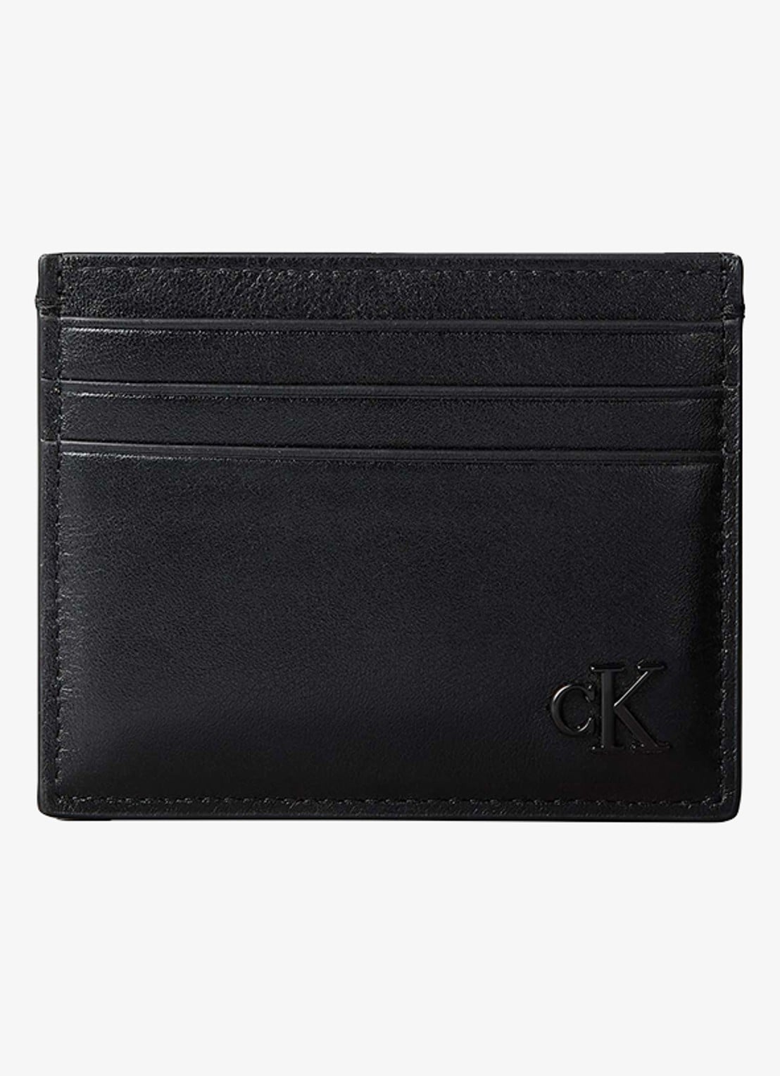Calvin Klein Pasjeshouder met logo - voorkant zwart