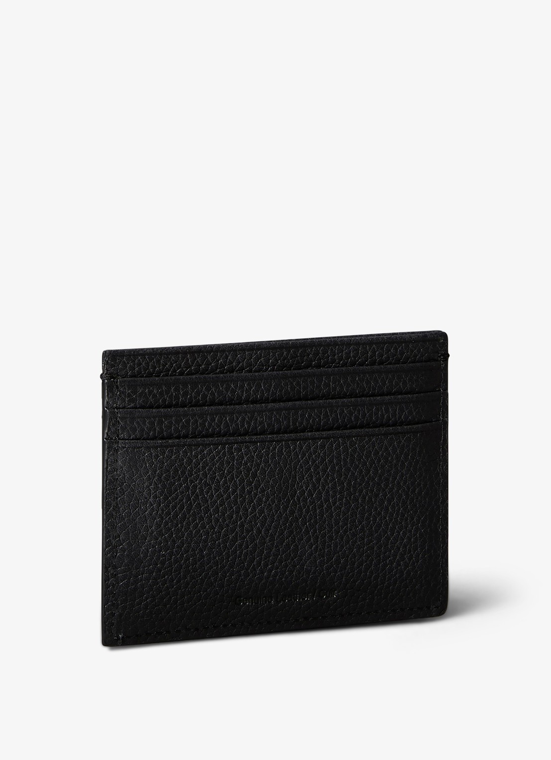 Calvin Klein Pasjeshouder van leer met logo - detail zwart