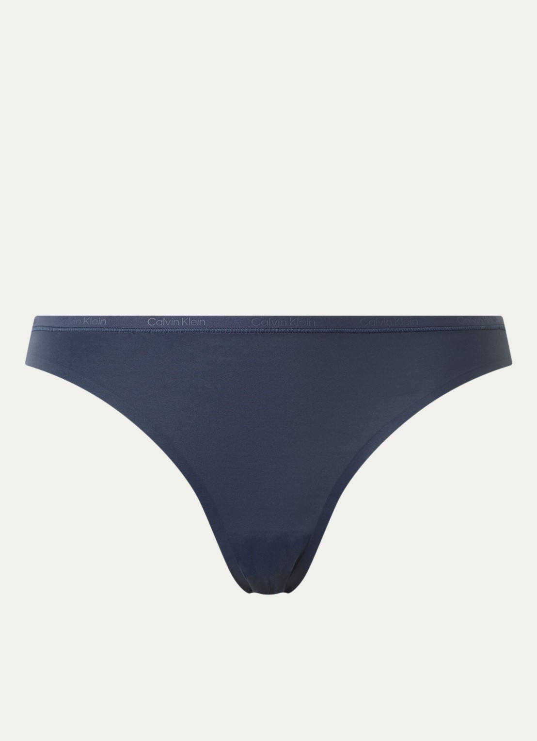 Calvin Klein Perfectly fit slip met logoband - voorkant 2 donkerblauw