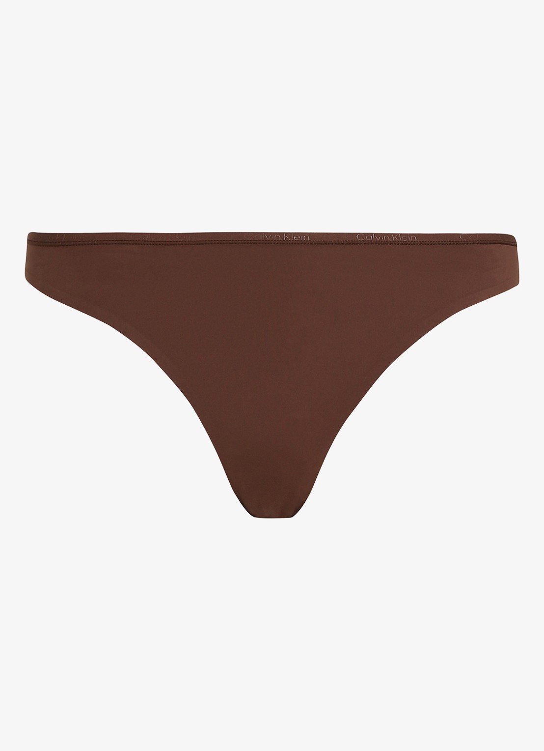 Calvin Klein Perfectly fit slip met logoband - voorkant 4 bruin